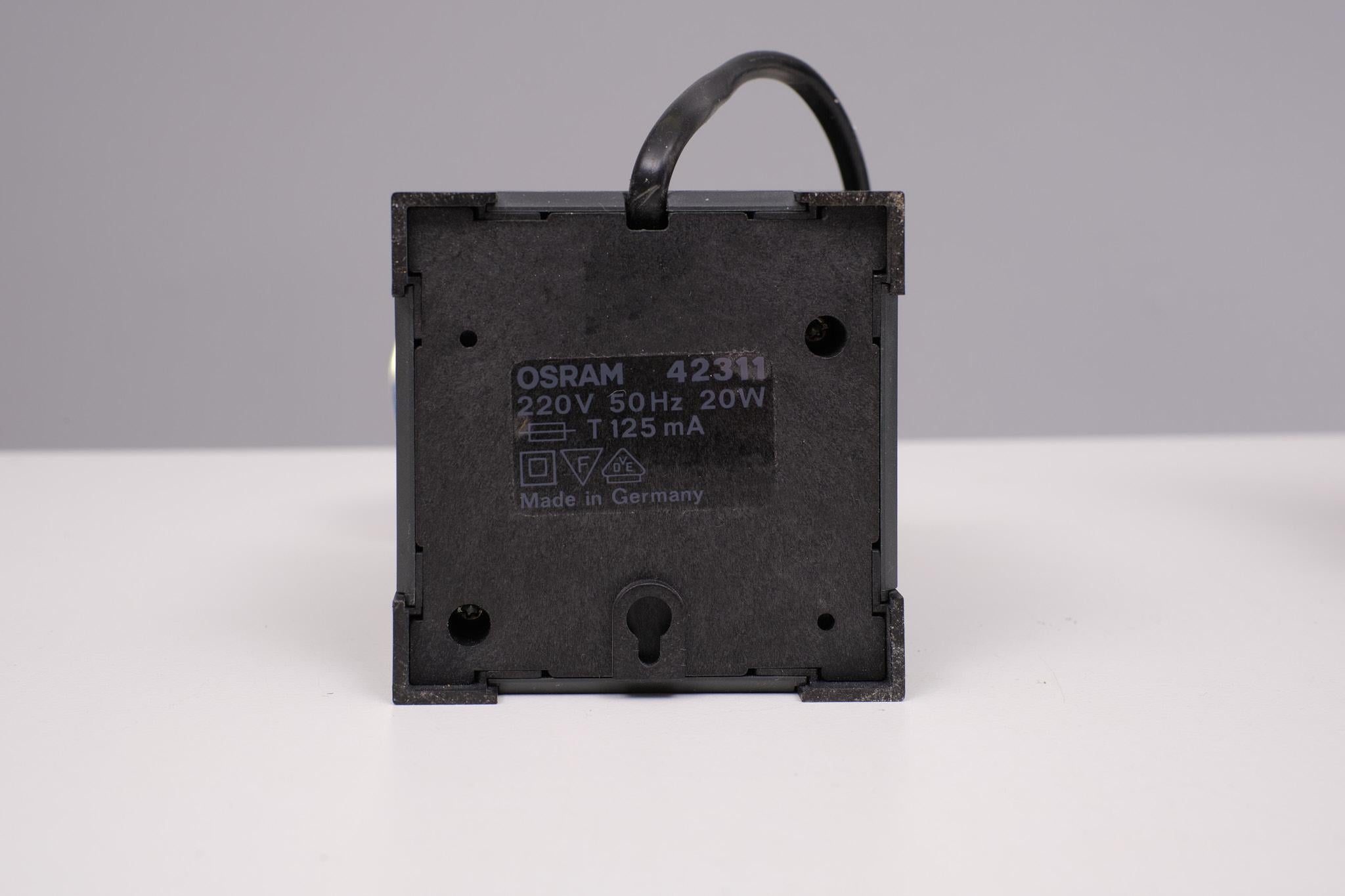 Set  Post Modern OSRAM 42311 Cube Spotlight  1980s Germany .  1