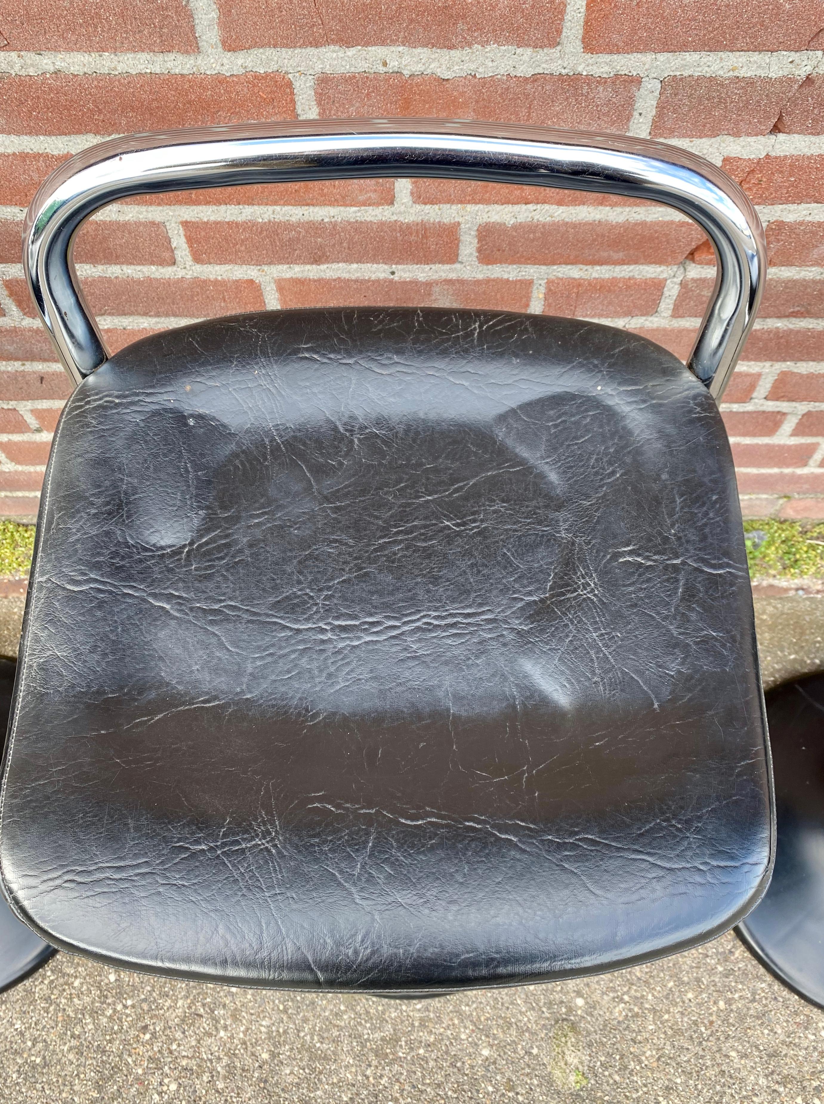 Late 20th Century Set of Postmodern Swivel Chairs, Barstools by Lush, 1970s