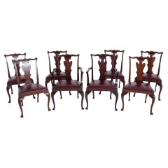 Ensemble de chaises de salle à manger Queen Anne Acajou Revive