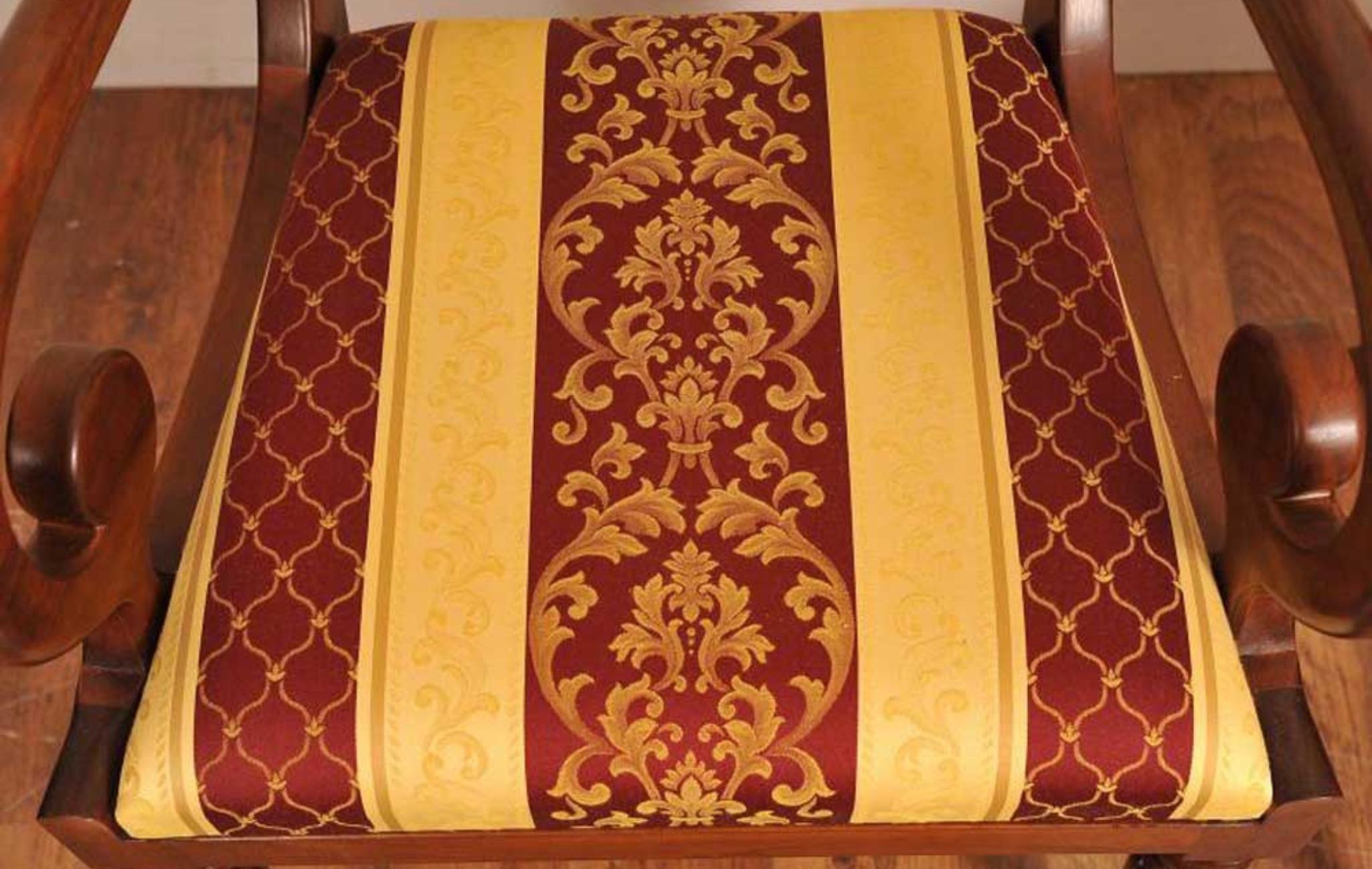 Set Regency-Esszimmerstühle - 10 Stühle mit Intarsien aus Nussbaumholz, englisch im Angebot 10