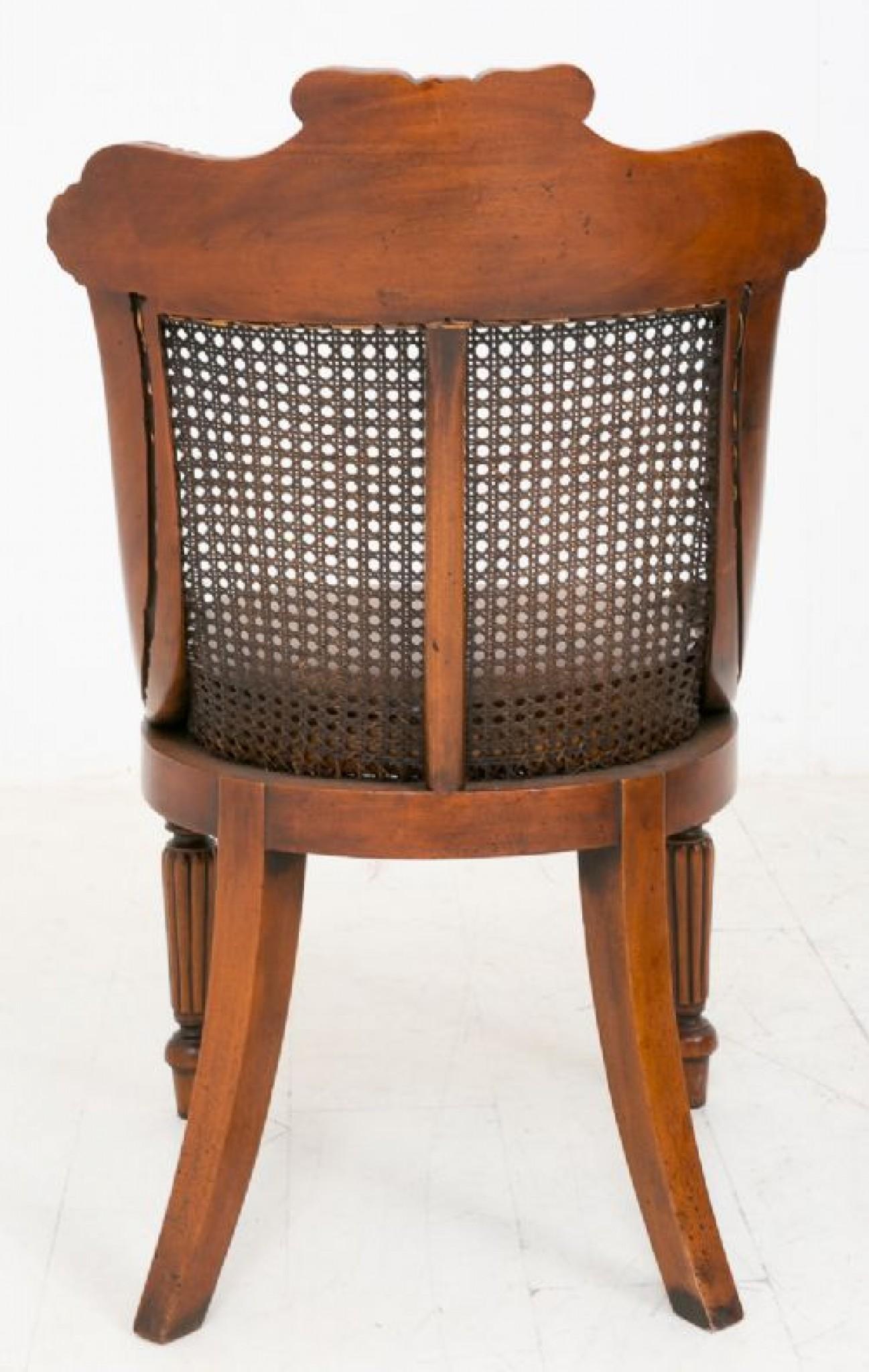 Set Regency Dining Chairs Cane Backs For Sale 1
