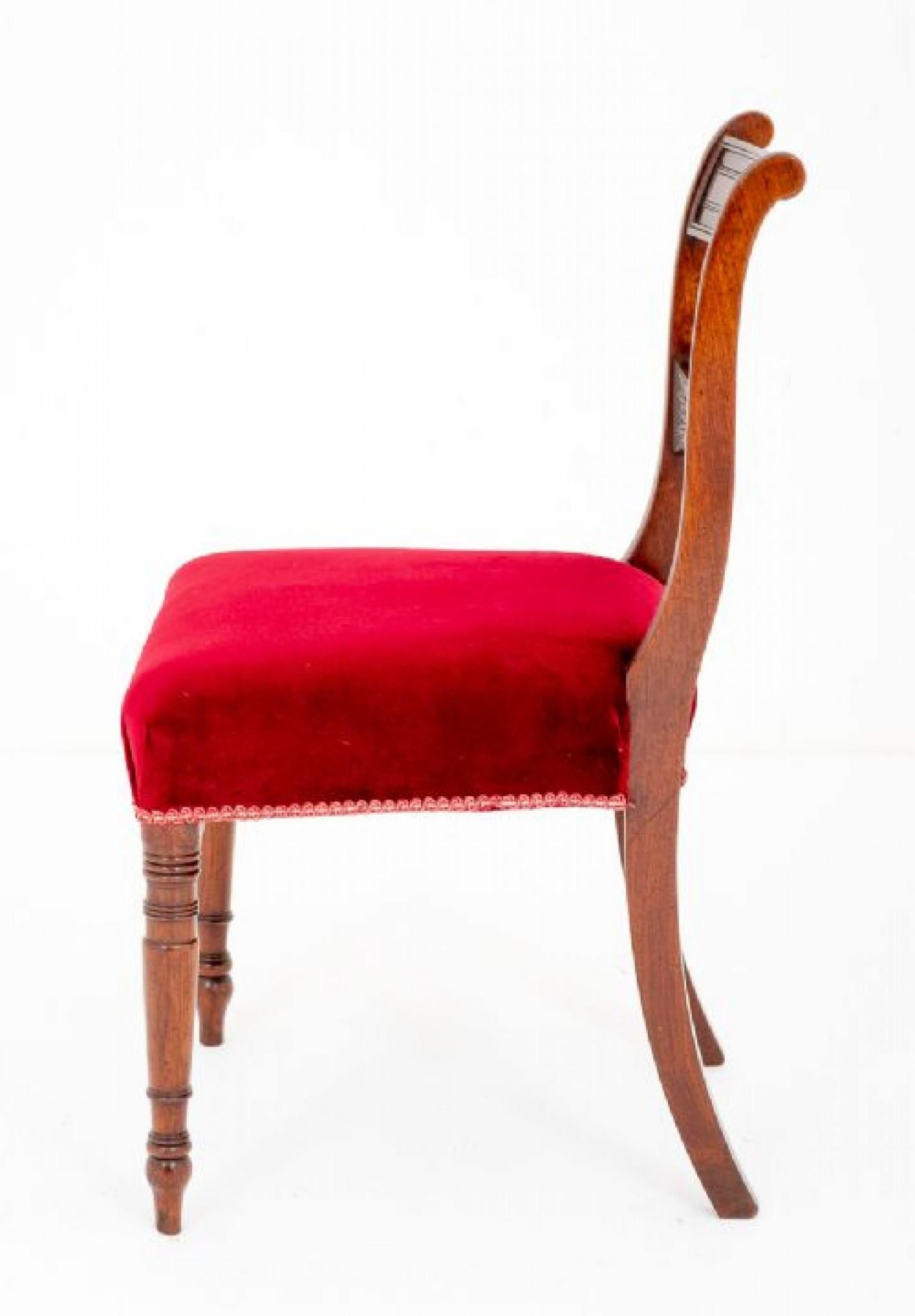 Set Regency Dining Chairs Mahogany Antique en vente 9