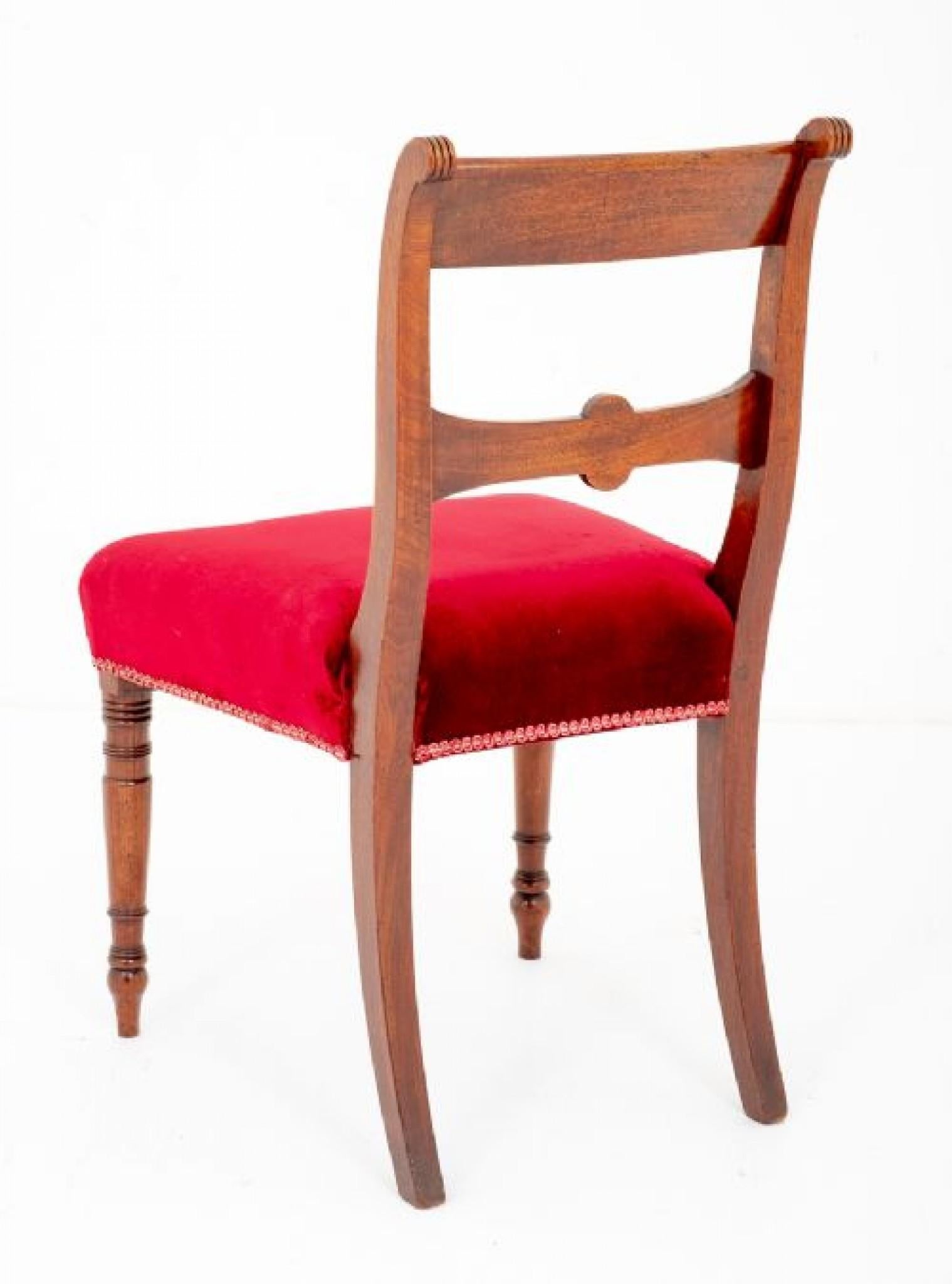 Set Regency Dining Chairs Mahogany Antique For Sale 11