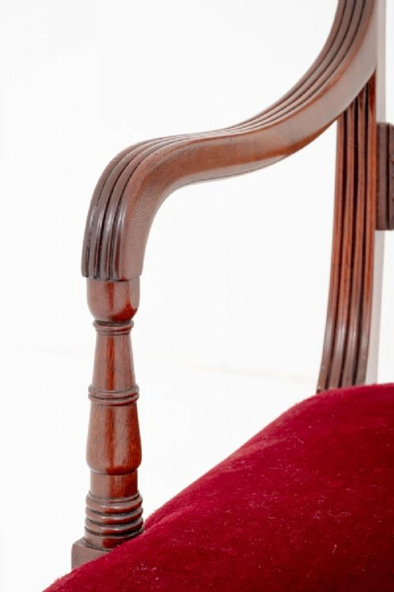 Set Regency Dining Chairs Mahogany Antique For Sale 2