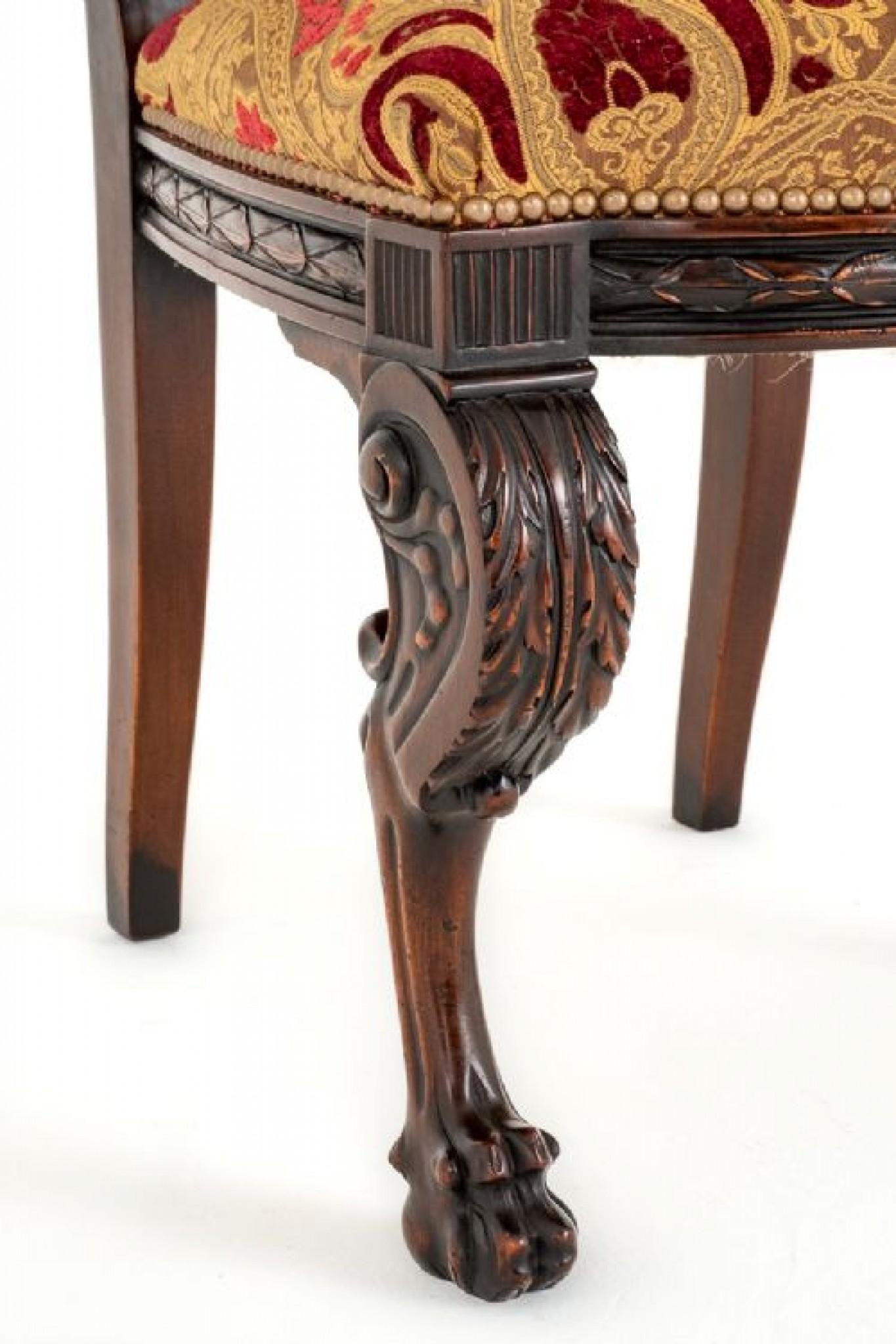 Set Renaissance Dining Chairs 16 Carved Diners For Sale 6