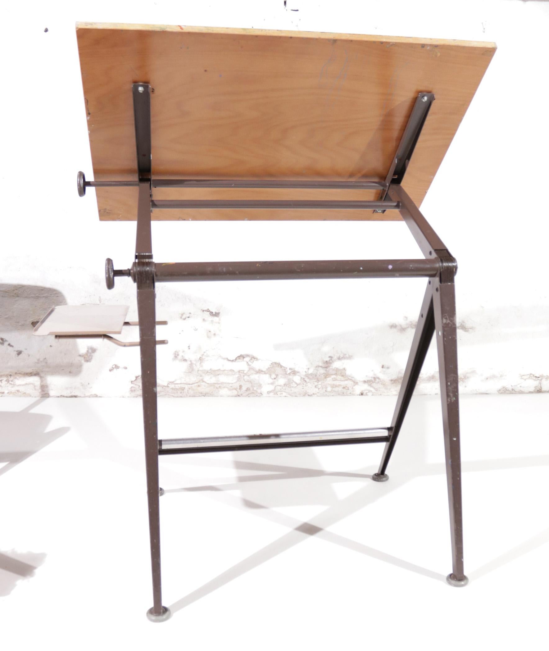 Set Reply Architect Drafting Table Friso Kramer / Wim Rietveld & Pyramid Chair 8