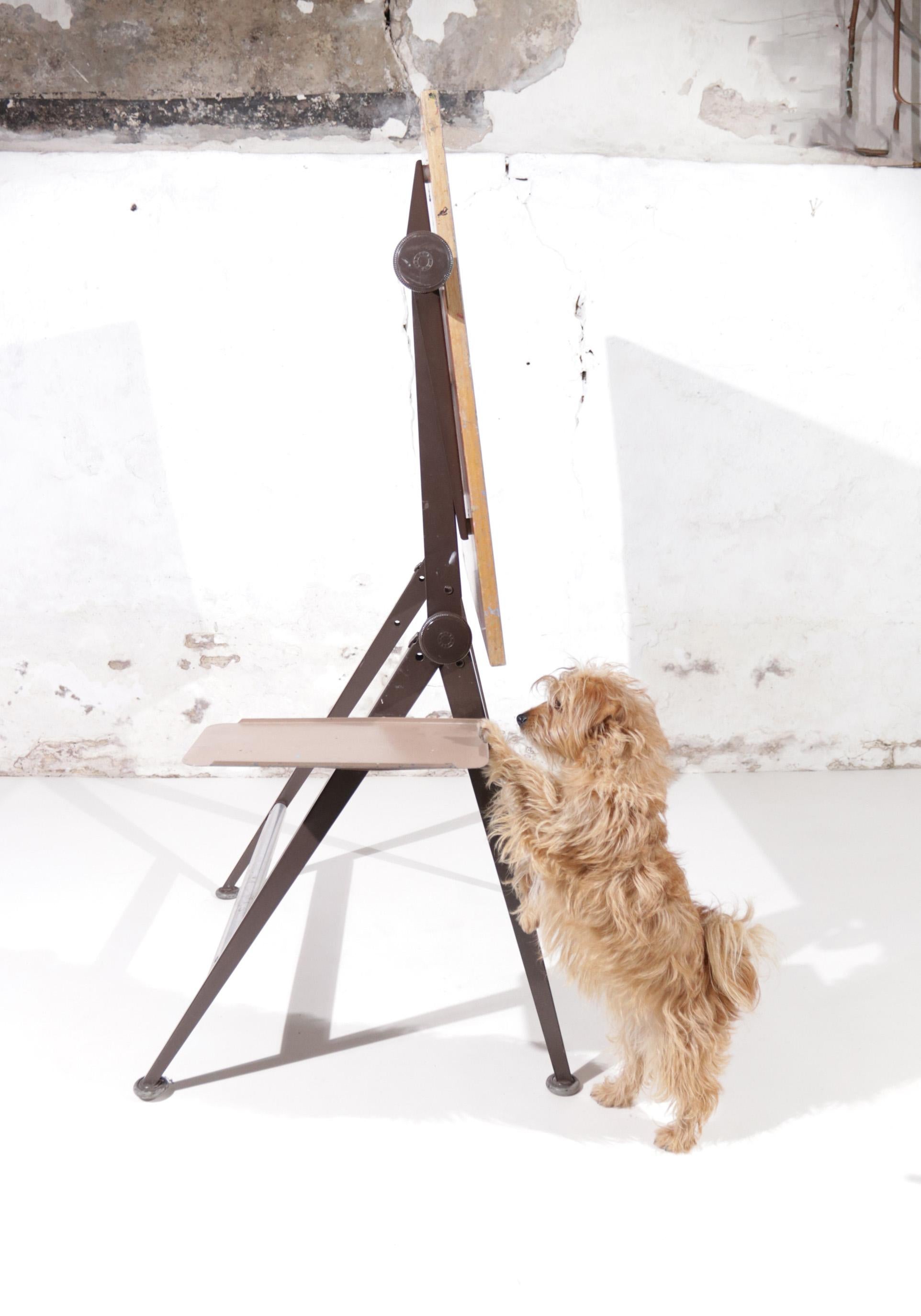 Set Reply Architect Drafting Table Friso Kramer / Wim Rietveld & Pyramid Chair 12