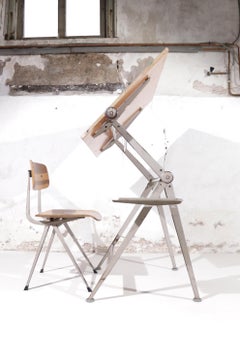 Set Reply Architect Drafting Table Friso Kramer / Wim Rietveld & Result Chair