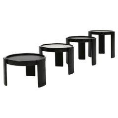 Set reversible Nesting-Tische von Gianfranco Frattini für Cassina, Italien, ca. 1960