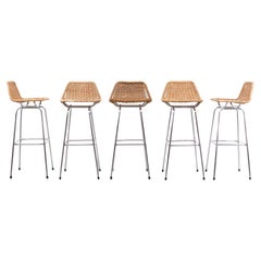 Set Rohe Bar Stools Dirk Van Sliedrecht 1960s Holland