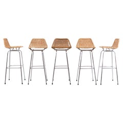 Set Rohe Bar Stools Dirk Van Sliedrecht 1960s Holland