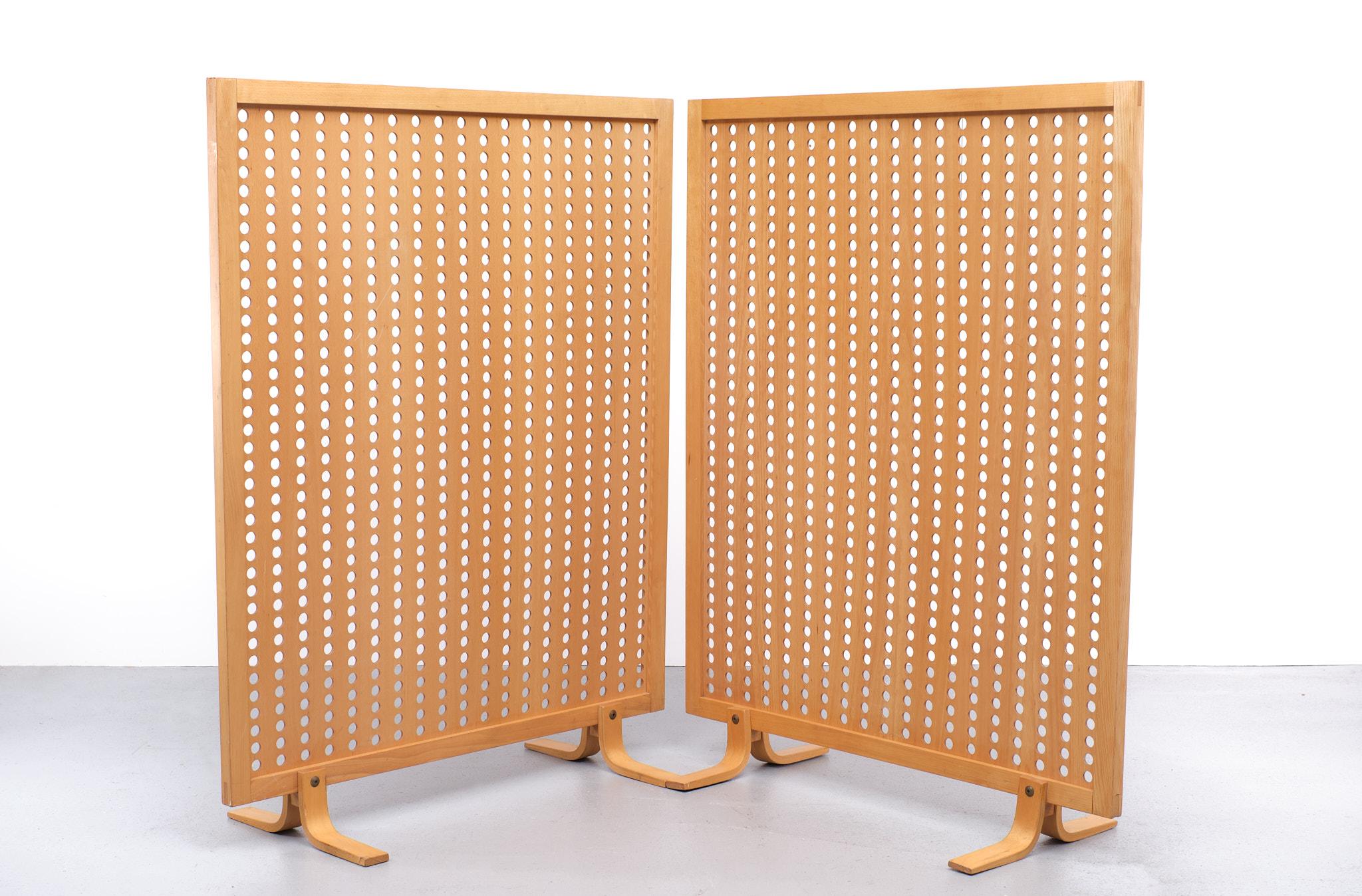 Set Room Dividers Beech Wood, Scandinavian, 1970s 5