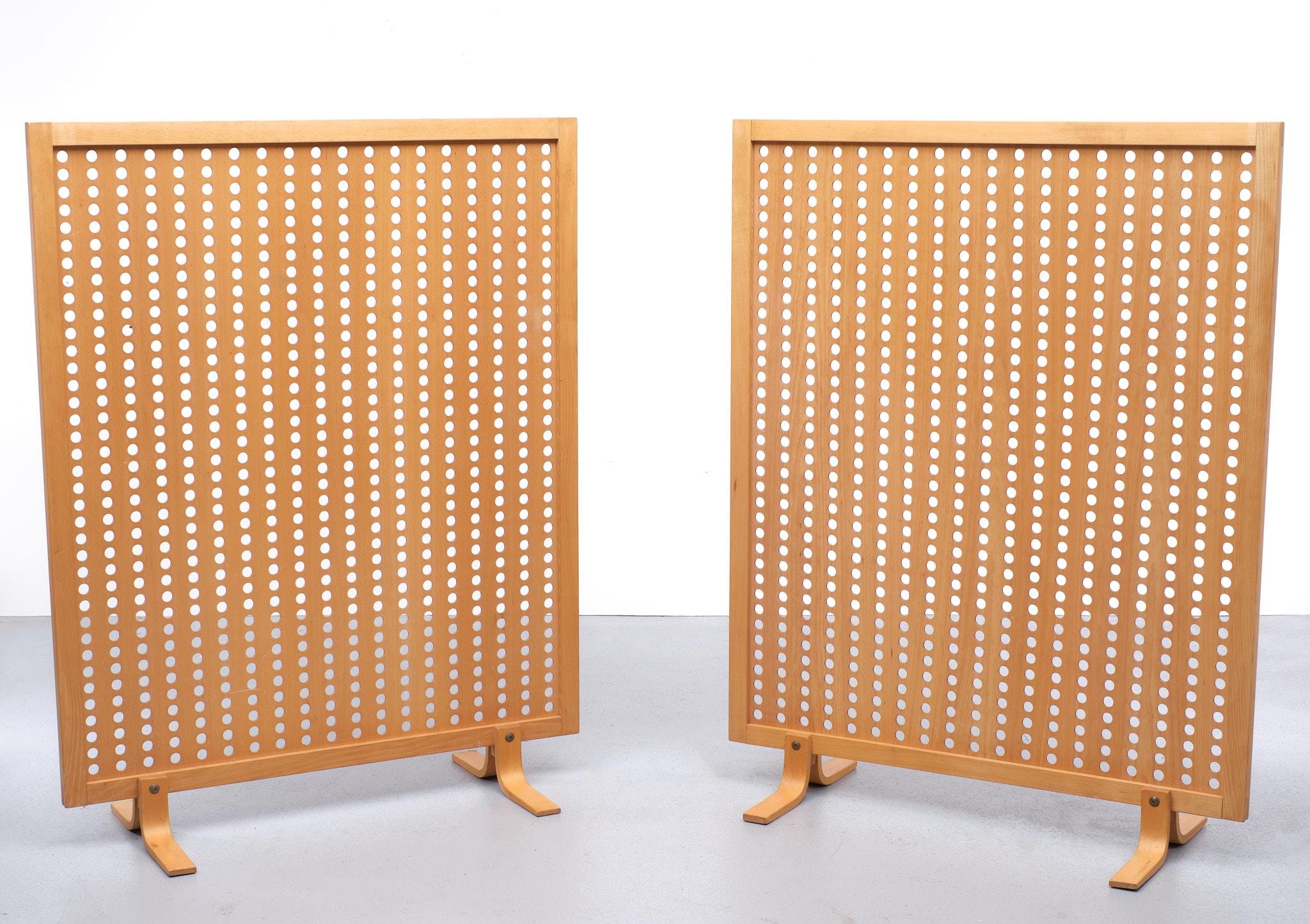 Late 20th Century Set Room Dividers Beech Wood, Scandinavian, 1970s