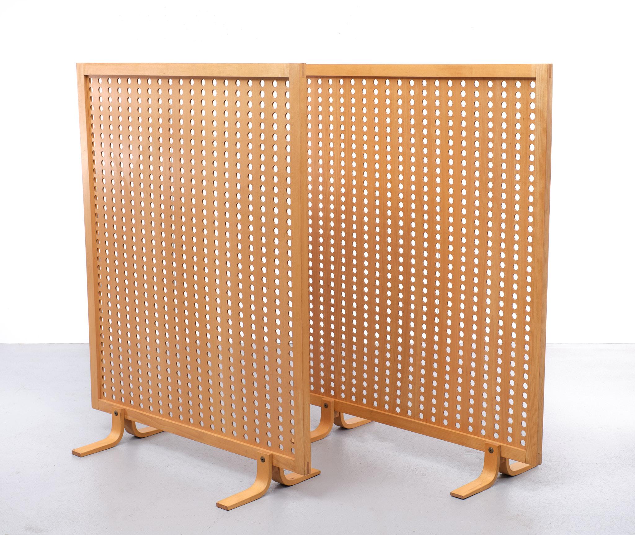 Set Room Dividers Beech Wood, Scandinavian, 1970s 2