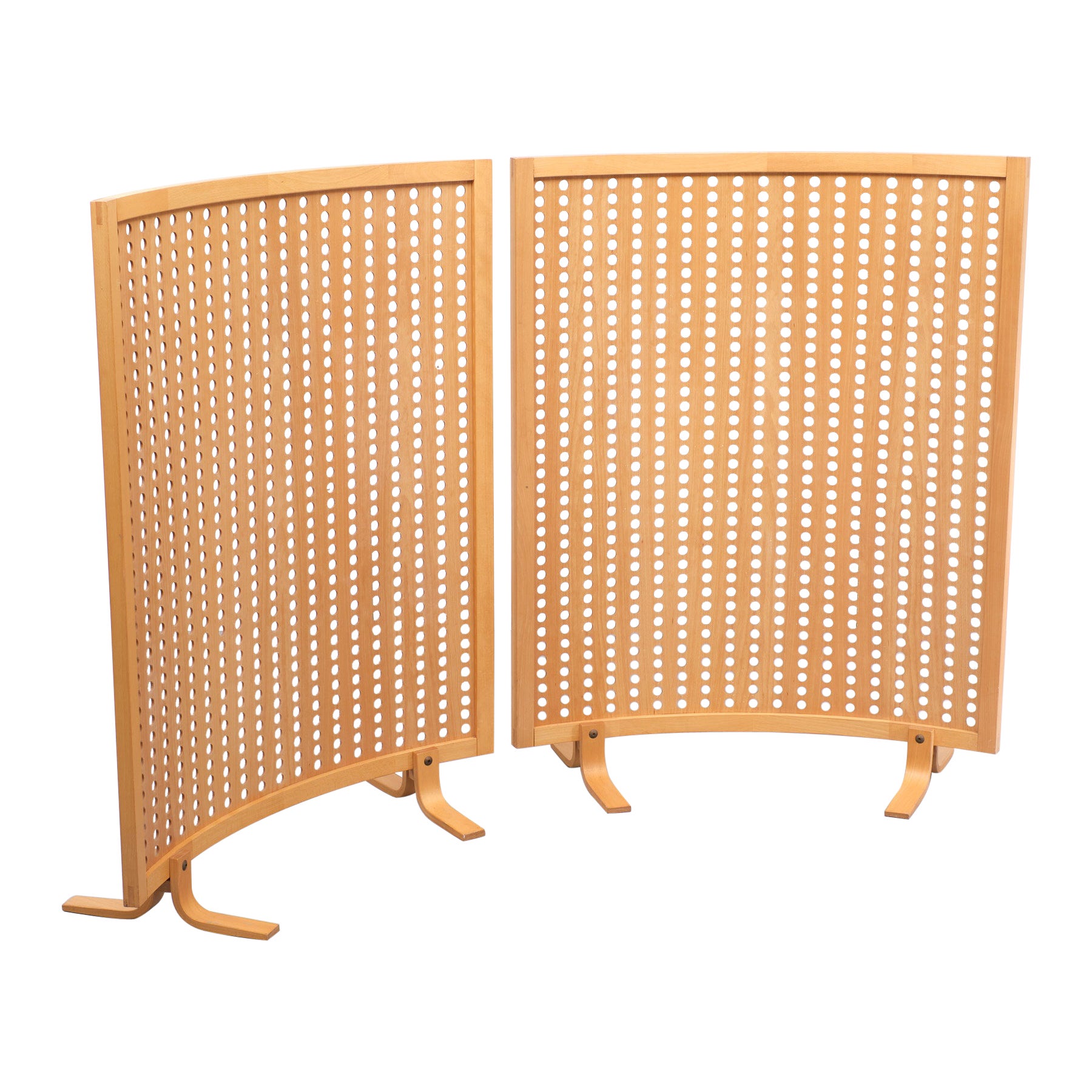 Set Room Dividers Beech Wood, Scandinavian, 1970s