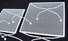 Set di tavolini impilabili in ferro battuto Russell Woodard Mid-Century Modern