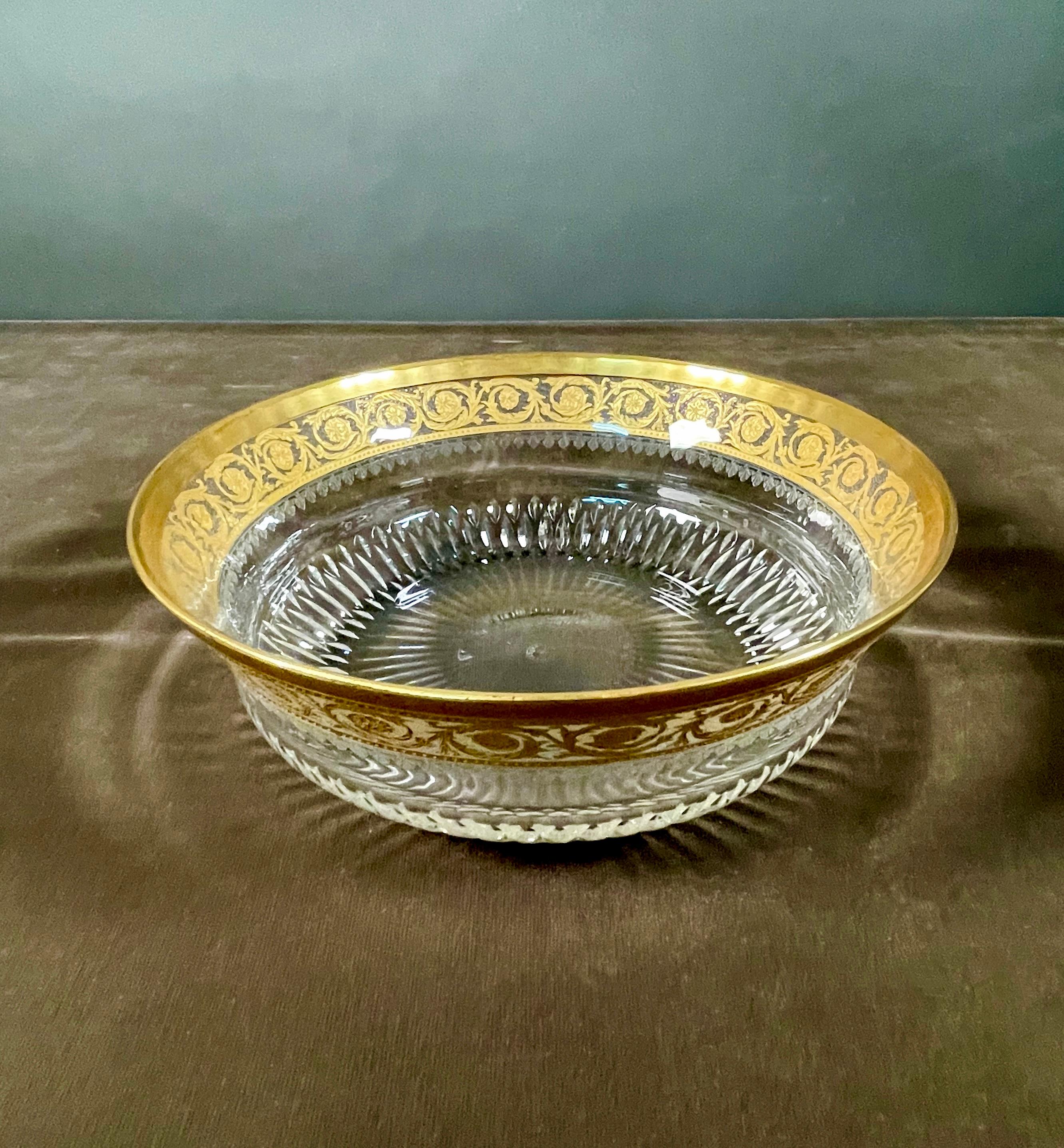 Set Saint Louis firmato Centrotavola in cristallo di metà secolo in vendita 1