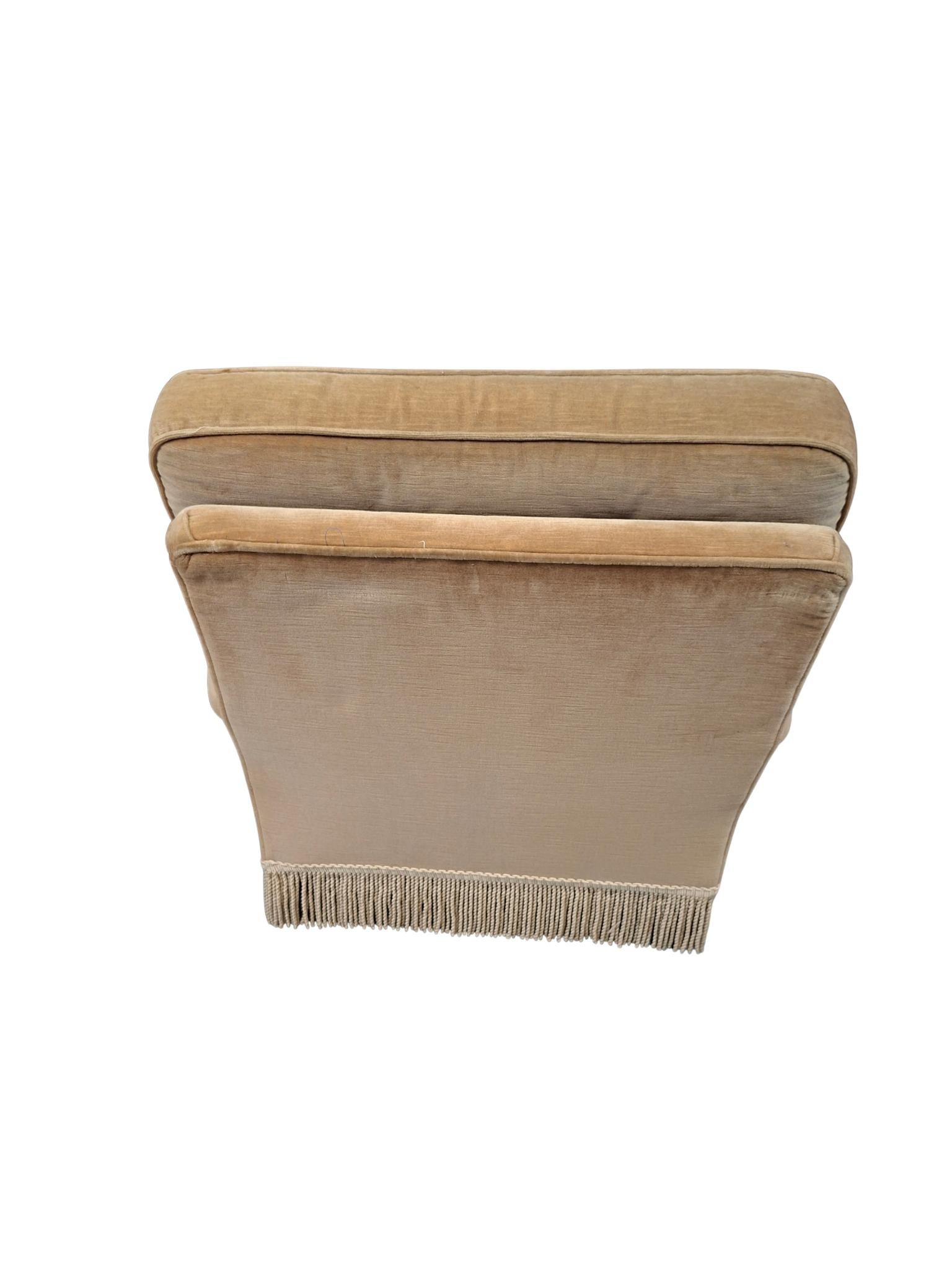 Juego de salón de chenilla de los años 70 con flecos decorativos Chenille en venta