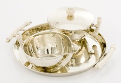 Set Salta Containers Alpaca Silver & Leather