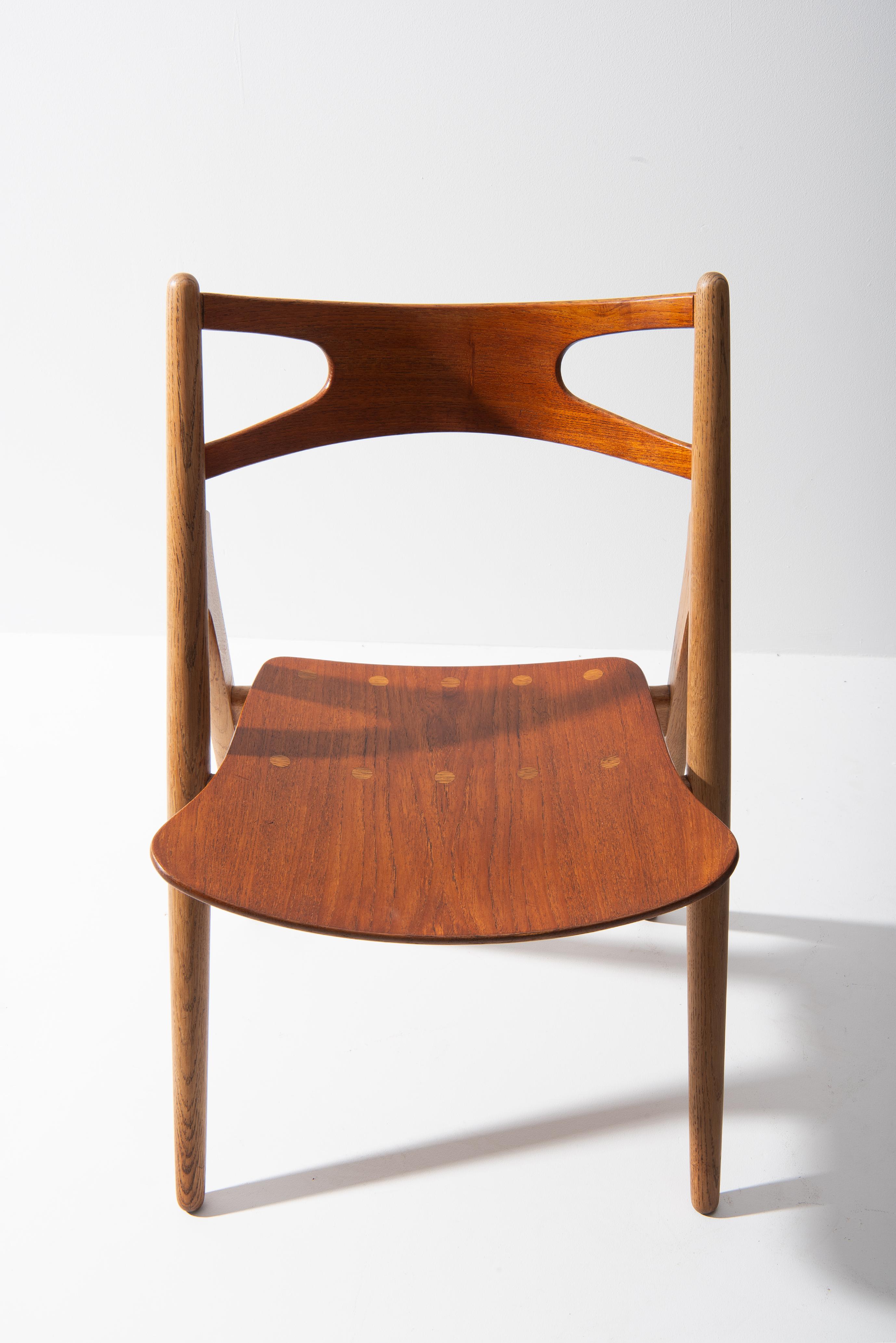 Set Sawbuck Dining Chairs - Hans J. Wegner In Excellent Condition In Antwerpen, BE