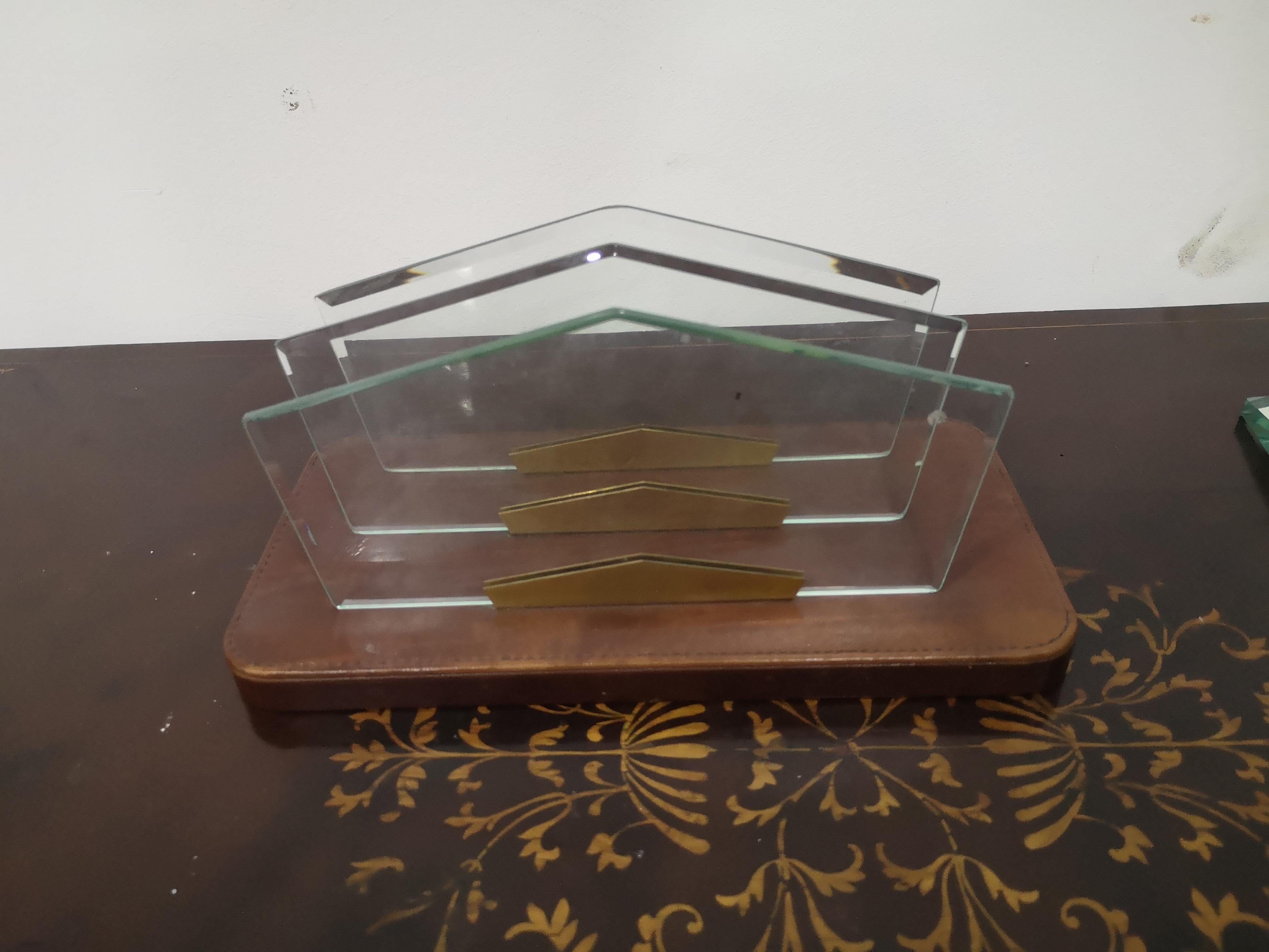 Set Scrivania Vintage Stile Fontana Arte anni 70 in vendita 1