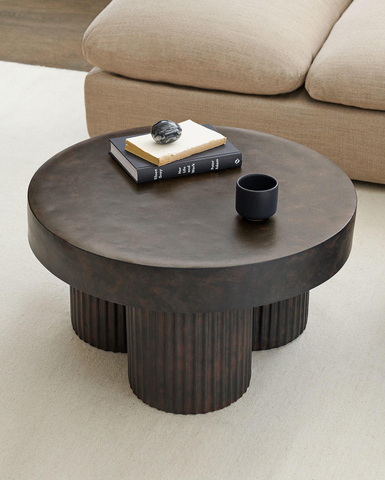 sculptural gear coffee table