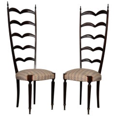 Set Chiavarine Chairs By Paolo Buffa, Italy, 1950