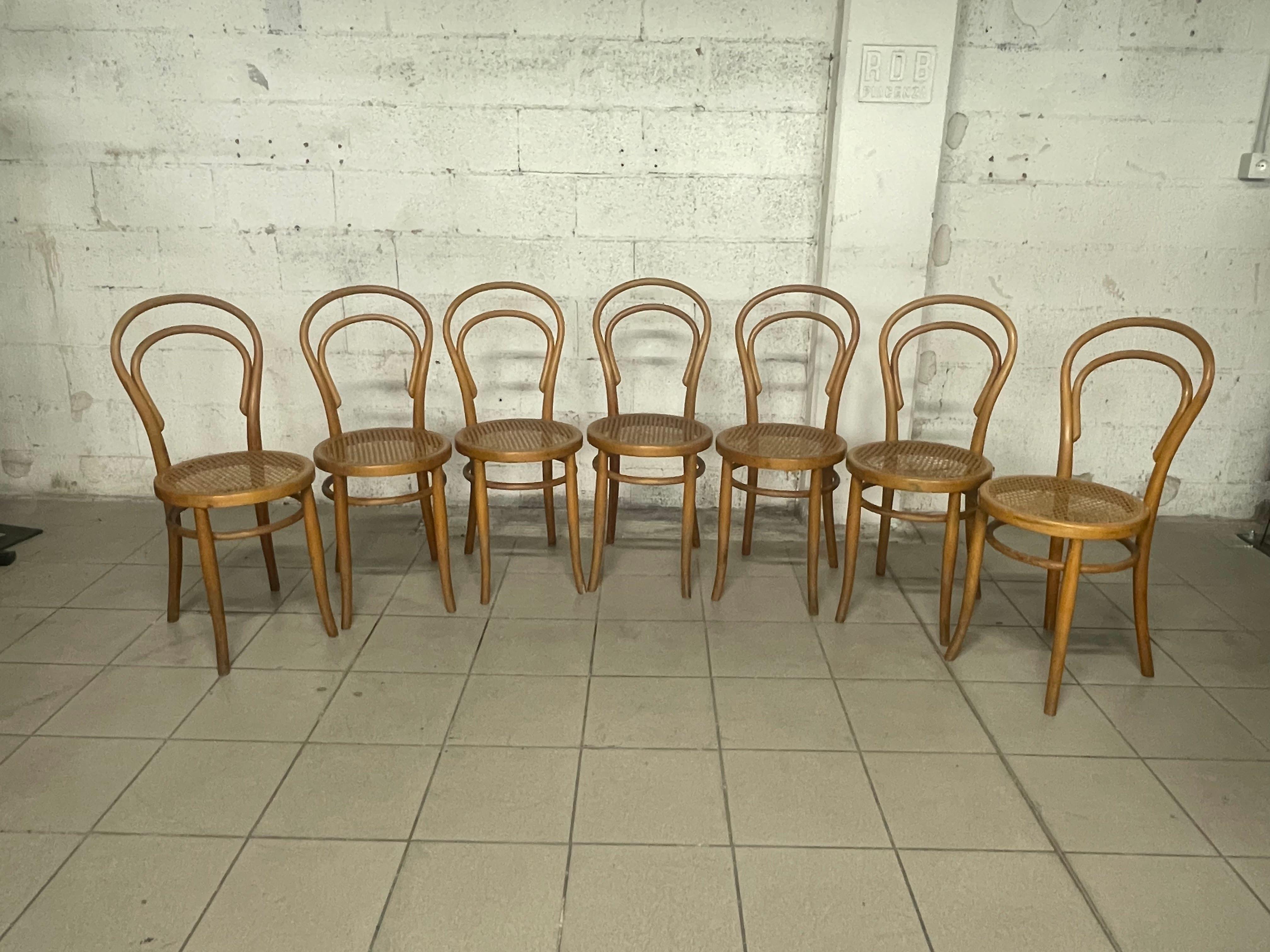Set sedie prima metà del '900 marchiate JOSIAS EISSLER & SOHNE WIEN in vendita 13