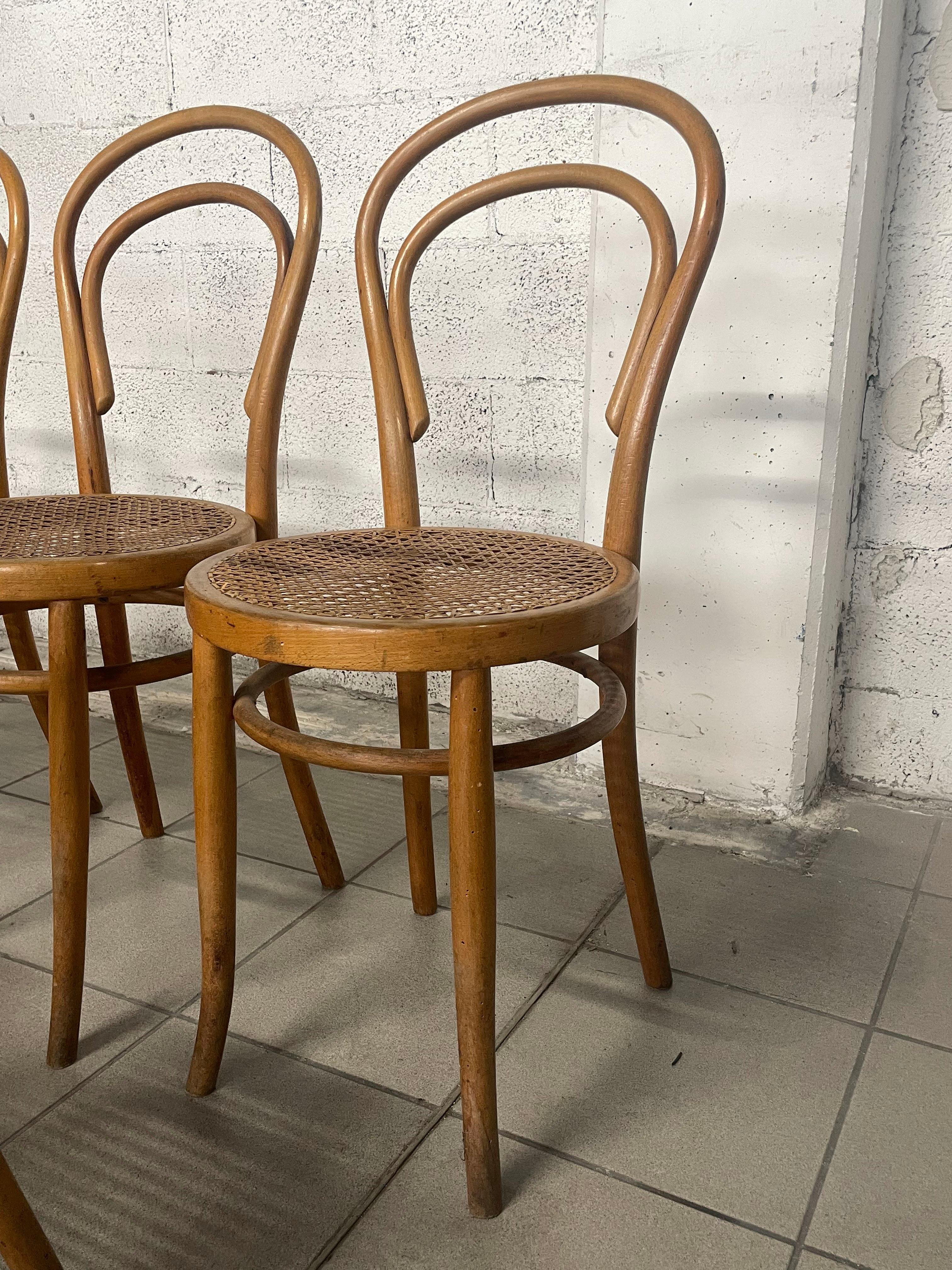Set sedie prima metà del '900 marchiate JOSIAS EISSLER & SOHNE WIEN in vendita 1