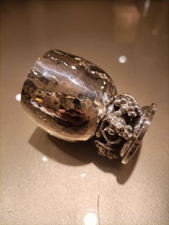 Set sei bicchierini da liquore in argento massiccio