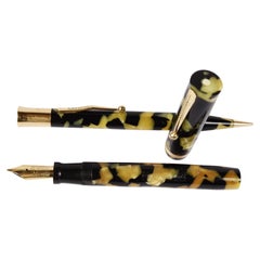Set Sheaffer Lifetime Flat Top Senior Antique Fountain Pen And Pencil 1927