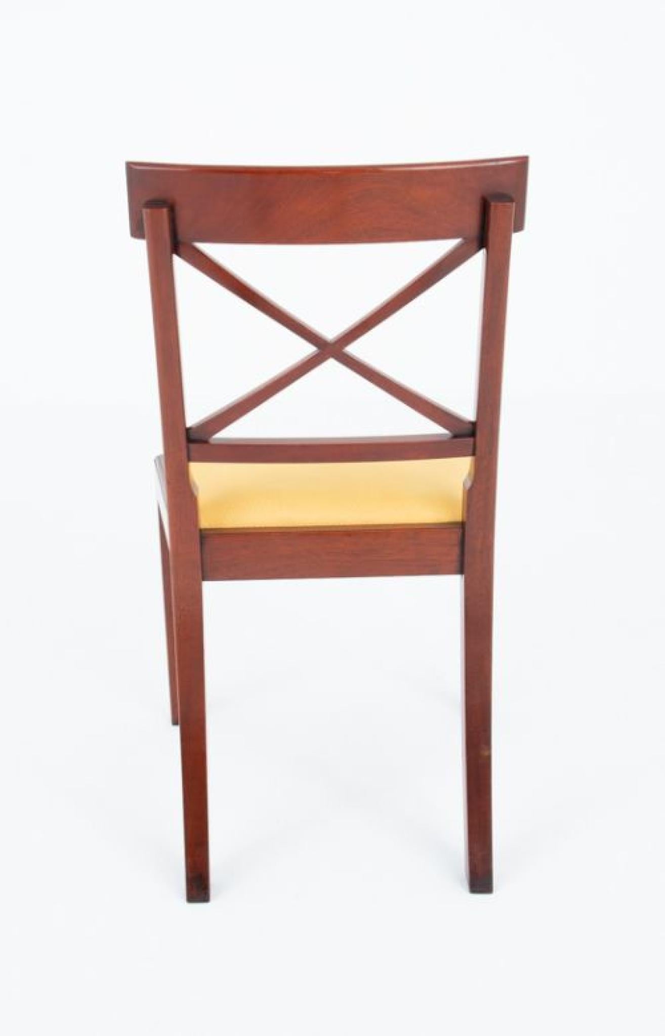 Set Sheraton Dining Chairs Mahogany Revive en vente 3