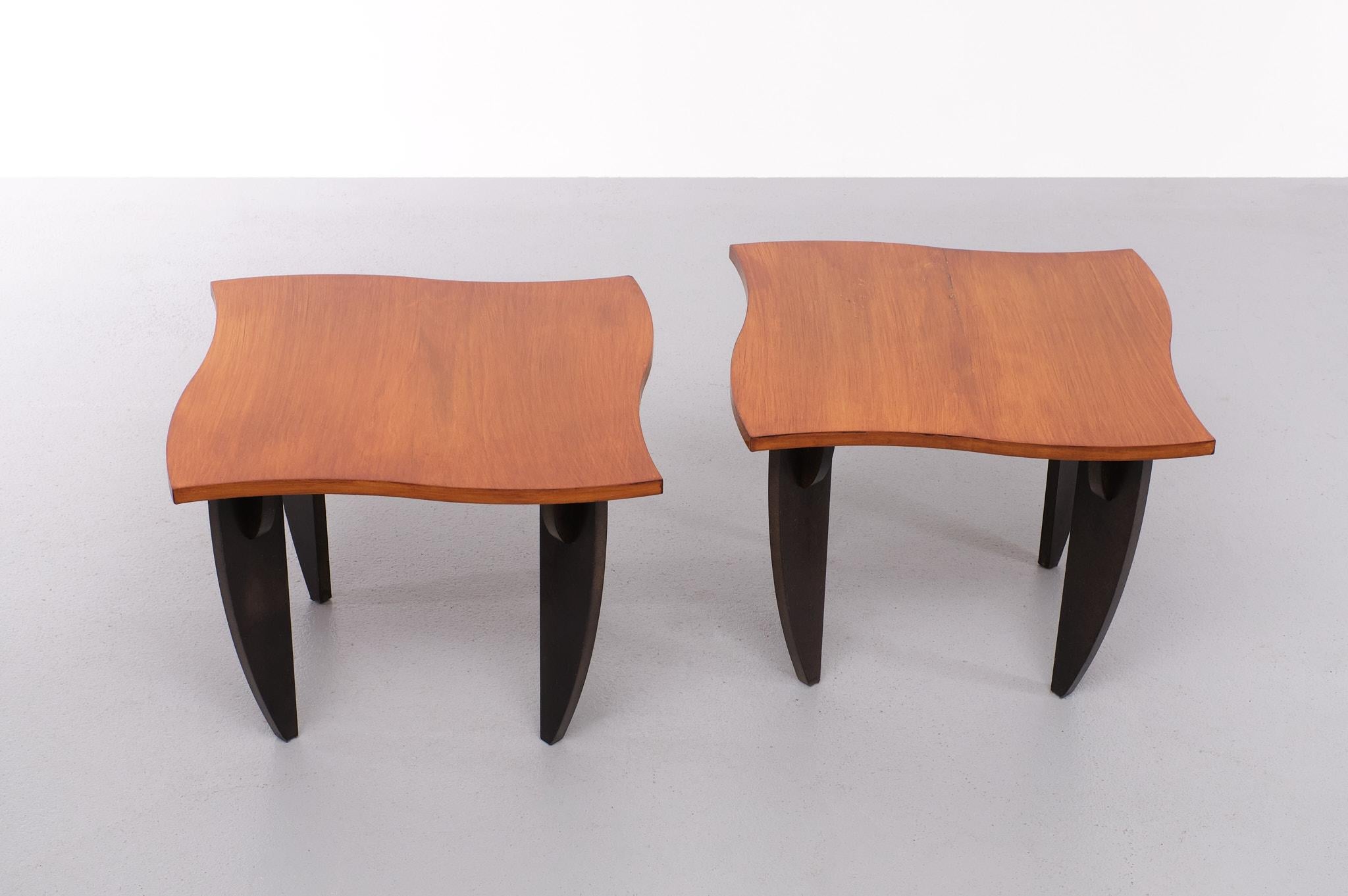 Italian Set Side Tables Memphis Style, 1980s For Sale