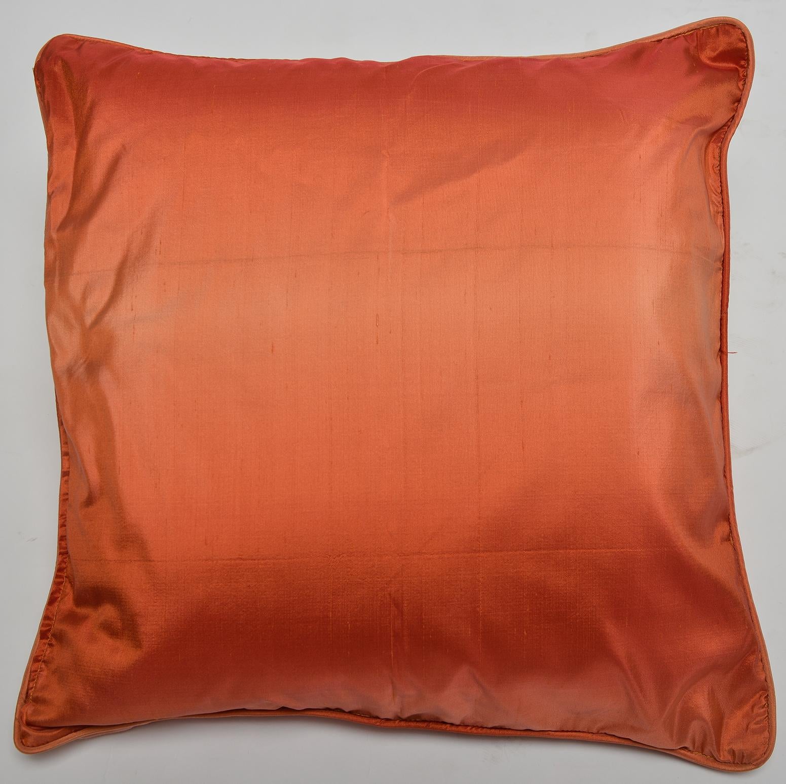 Contemporary Silk Set Large Elegant and Modern Italian Pillows For Sale