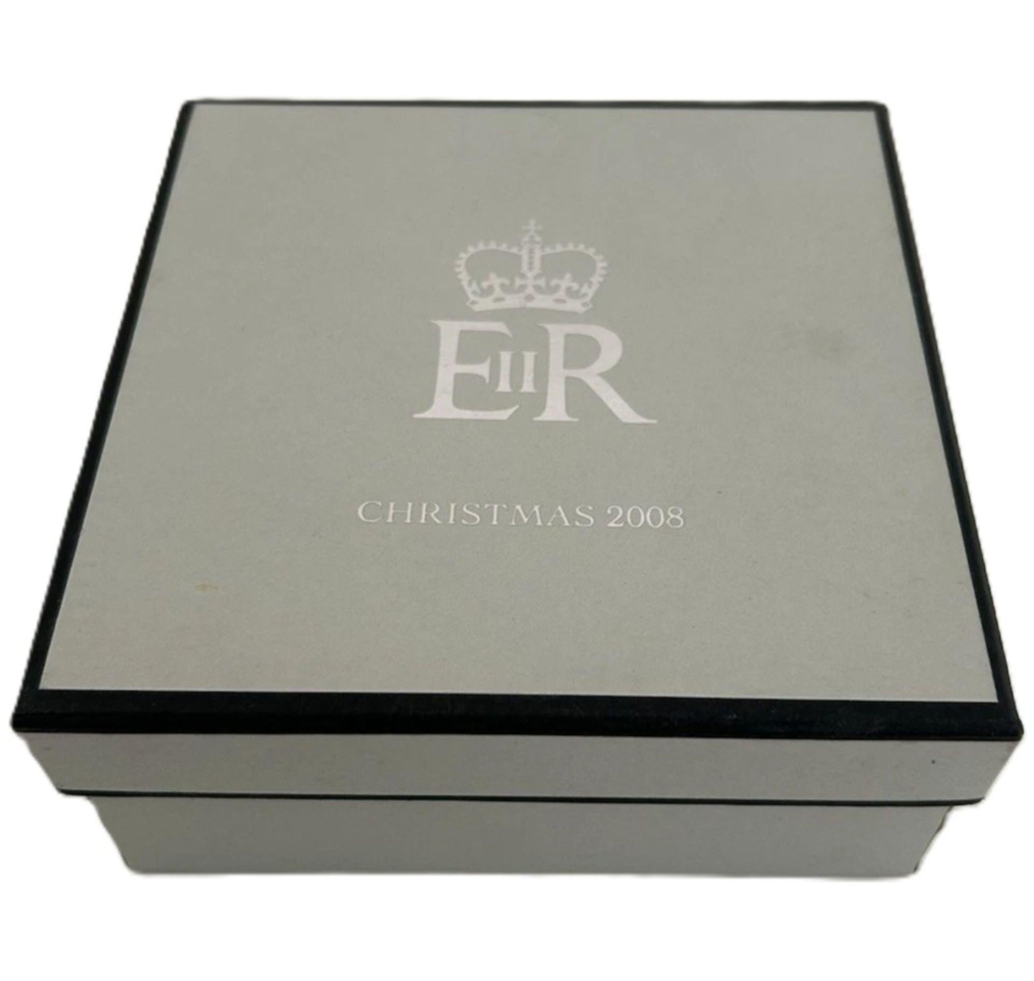 Juego de posavasos plateados Regalo de Navidad 2008 para el personal de la Casa Real Siglo XXI y contemporáneo en venta