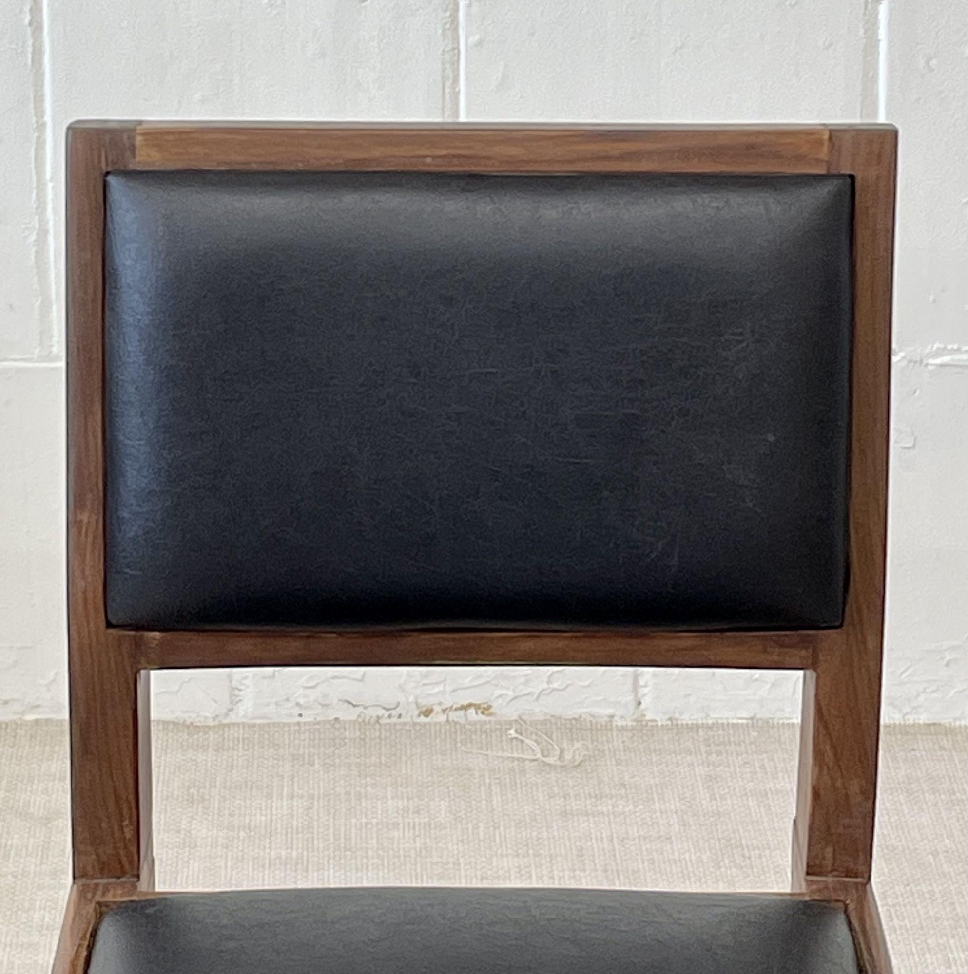 XX secolo Pierre Jeanneret, Sedia da pranzo francese di metà secolo, Sei sedie da pranzo, Teak, Chandigarh in vendita