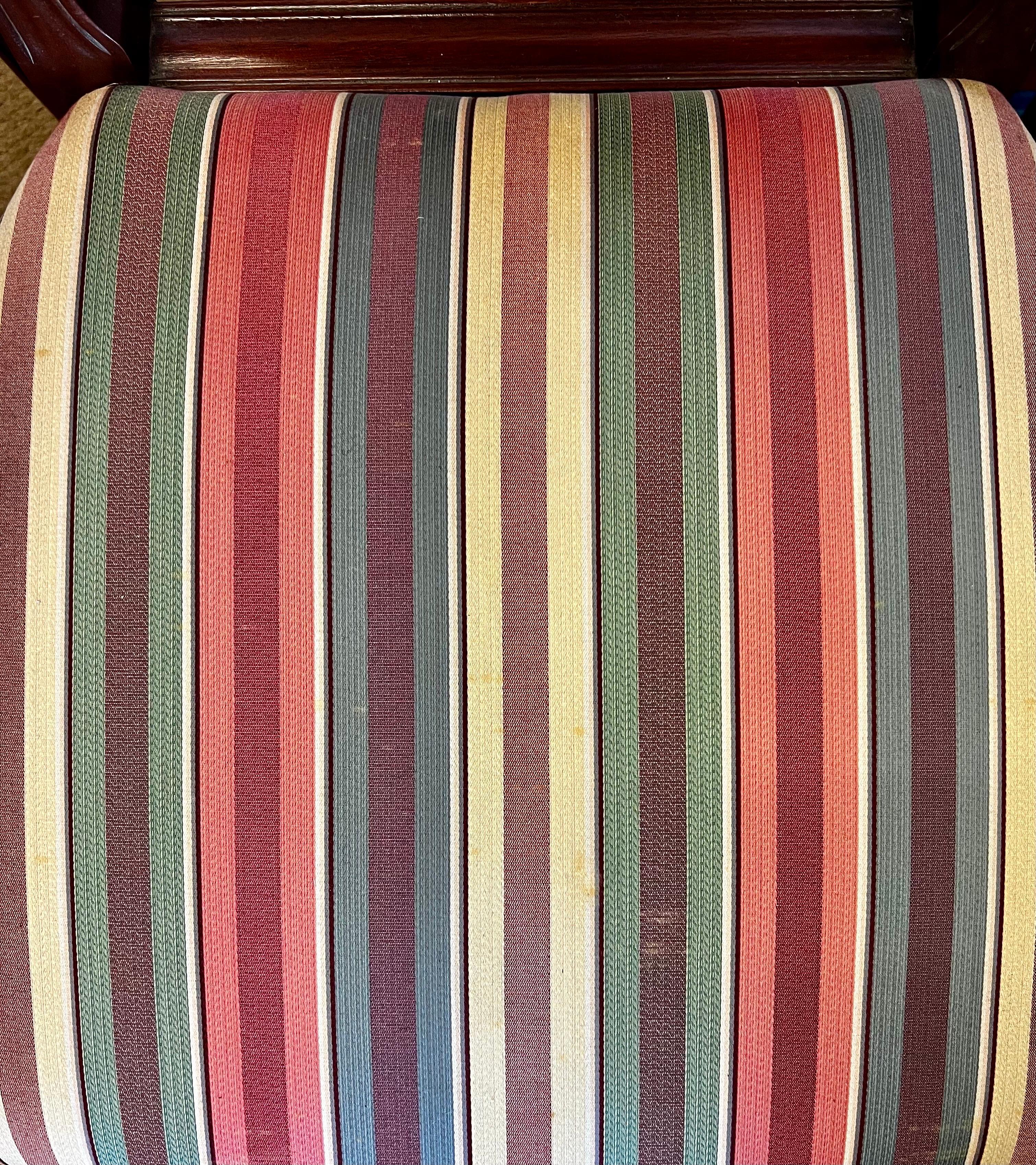 Set Six Baker Furniture Historic Charleston Mahogany Shield Back Dining Chairs 3