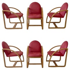 Used Set Six "Clyde's" Chairs by Peter Danko, circa 1980
