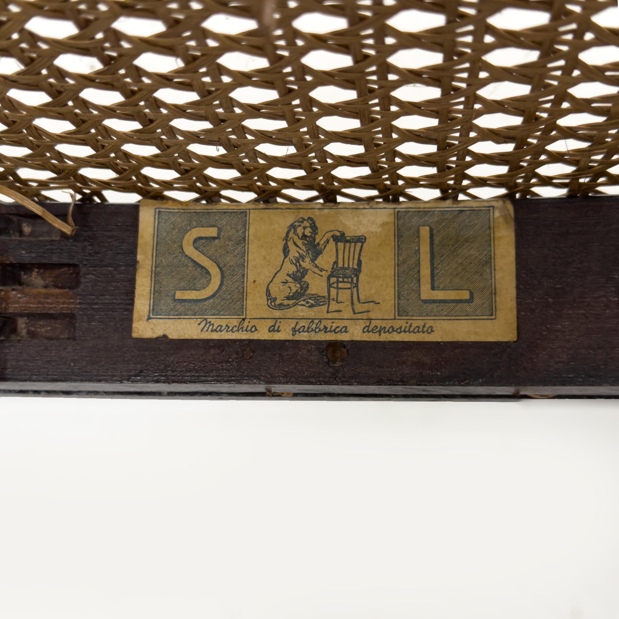 Set aus sechs neapolitanischen Thonet-Stühlen aus gebogener Buche aus dem frühen 20. Jahrhundert Sautto & Liberale im Angebot 5