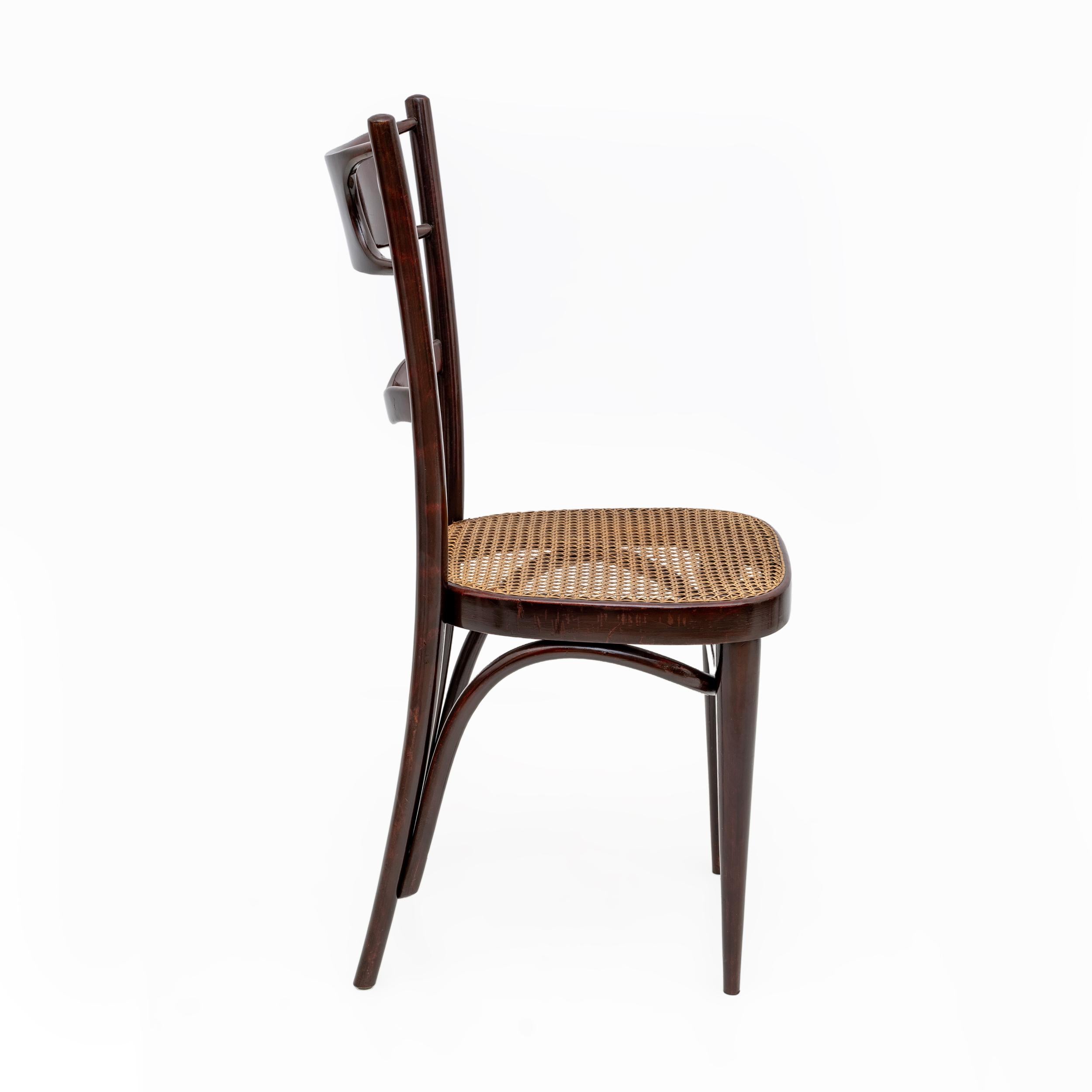 Set aus sechs neapolitanischen Thonet-Stühlen aus gebogener Buche aus dem frühen 20. Jahrhundert Sautto & Liberale im Angebot 1