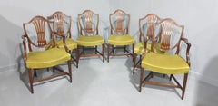 Set Six Georgian Mahogany Dining Chairs