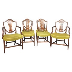 Ensemble de six chaises de salle à manger en acajou de style géorgien