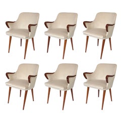 Set Six P38 Dining Chairs by Osvaldo Borsani