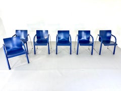 Set six Stacking Chairs designed by Ulrich Böhme Wulf Schneider for Thonet S320