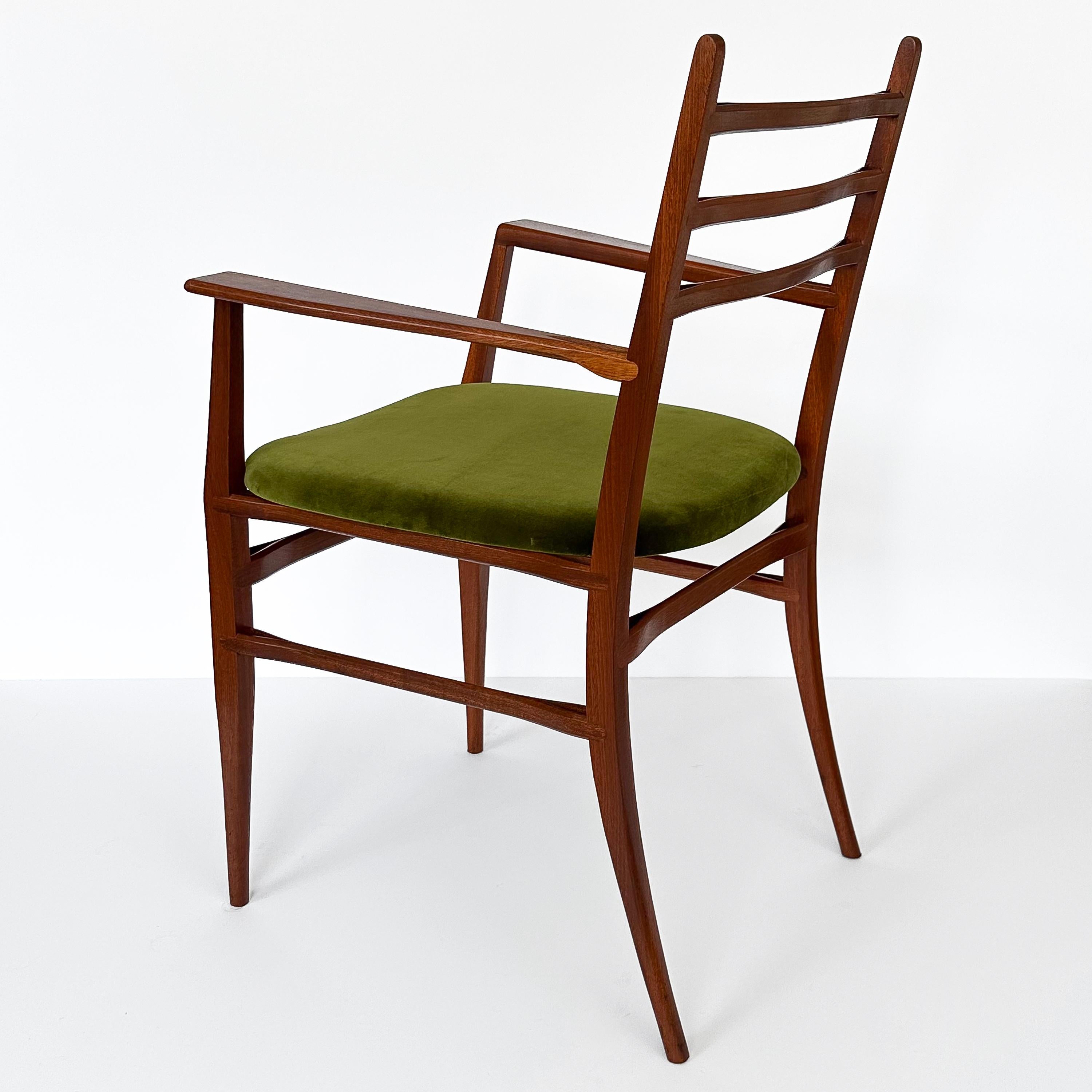 Set Six ‘Trieste’ Dining Chairs by Guglielmo Ulrich For Sale 3
