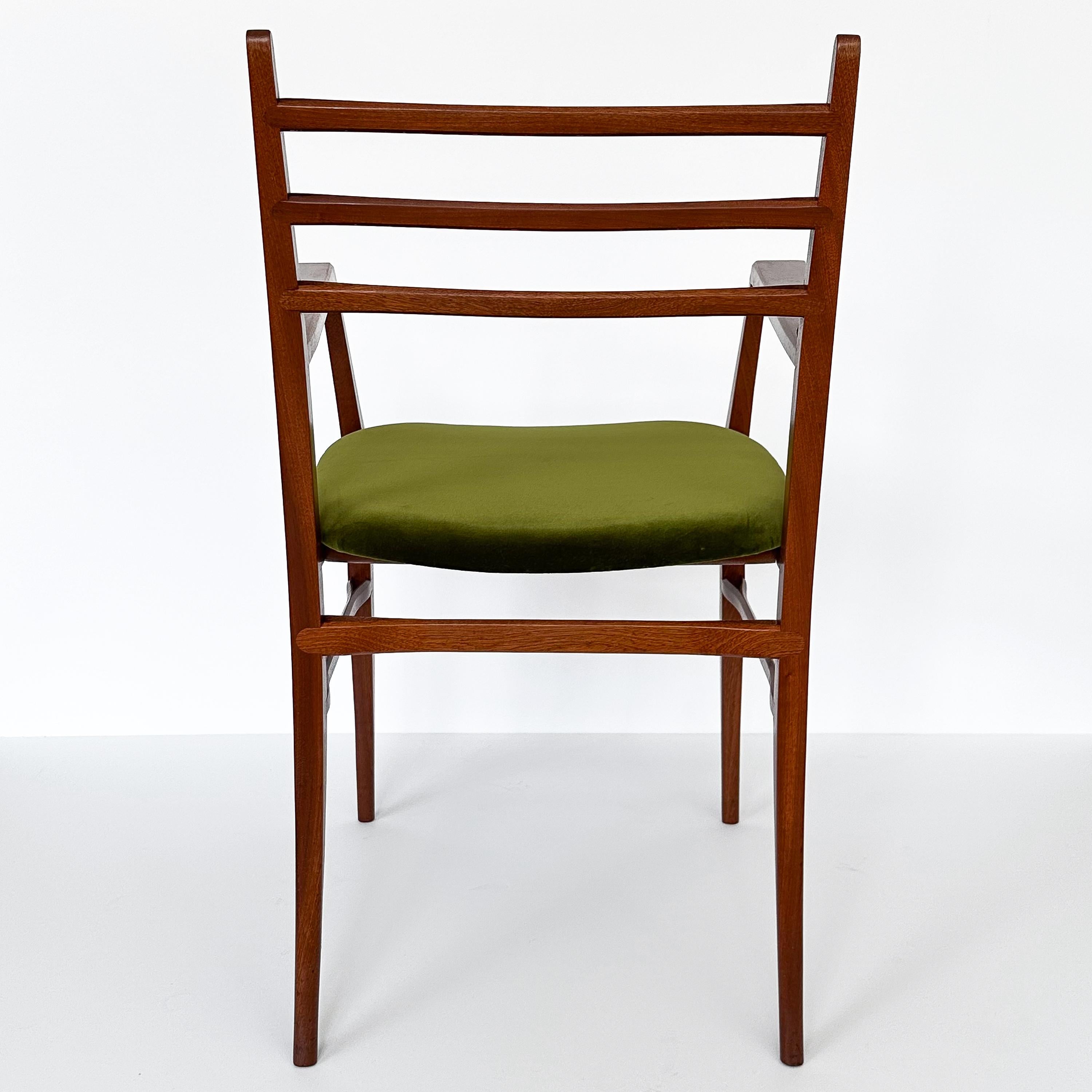 Set Six ‘Trieste’ Dining Chairs by Guglielmo Ulrich For Sale 4