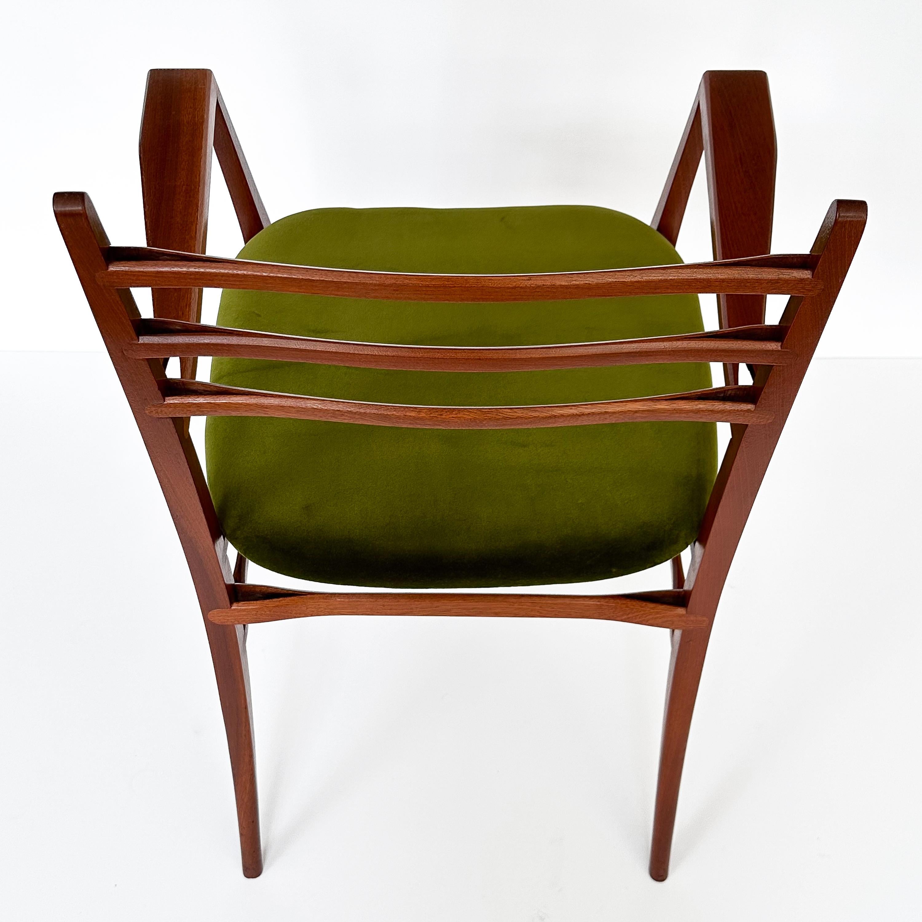 Set Six ‘Trieste’ Dining Chairs by Guglielmo Ulrich For Sale 5