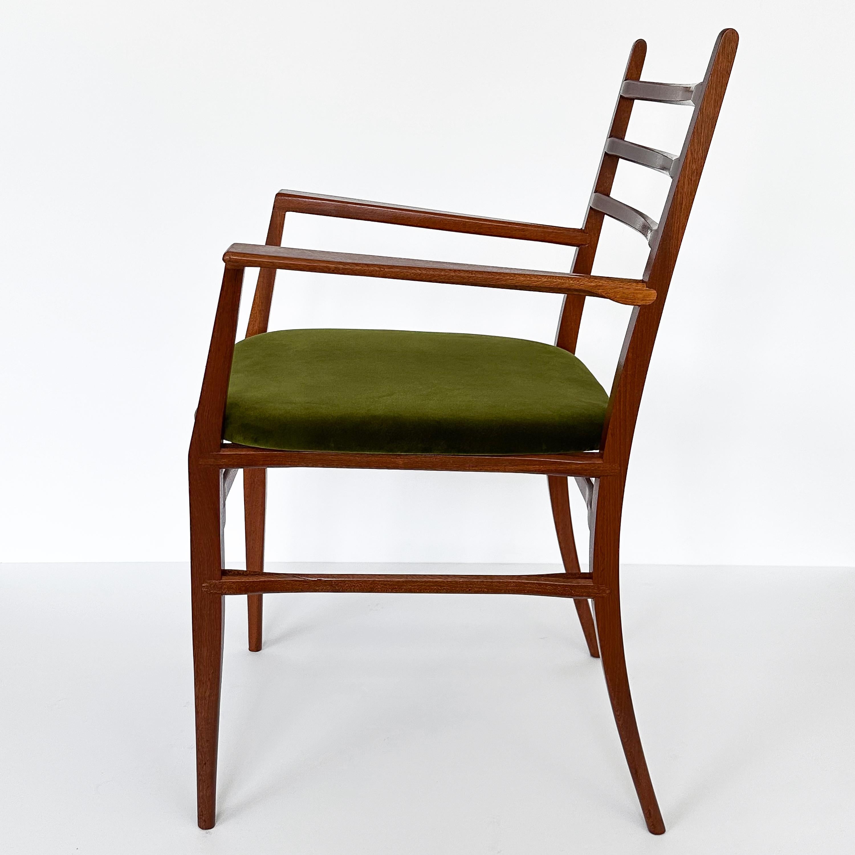 Set Six ‘Trieste’ Dining Chairs by Guglielmo Ulrich For Sale 1