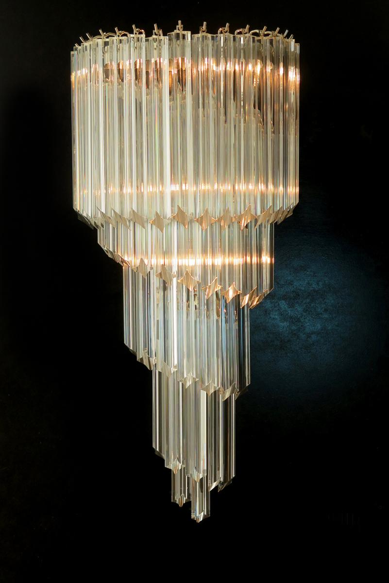 20th Century Set Six Venetian Wall Sconces, Murano, 1980s For Sale