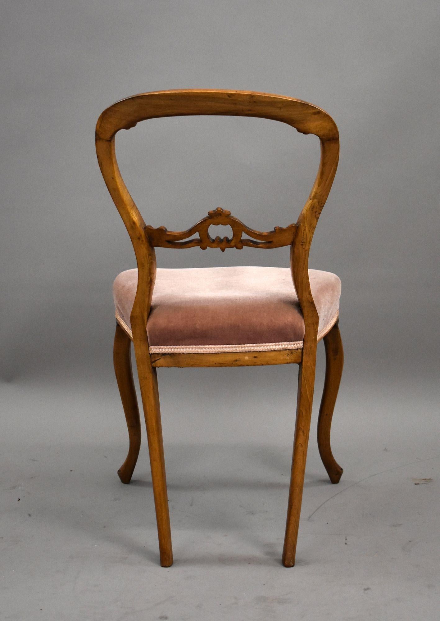 Set di sei sedie da pranzo vittoriane in vendita 2